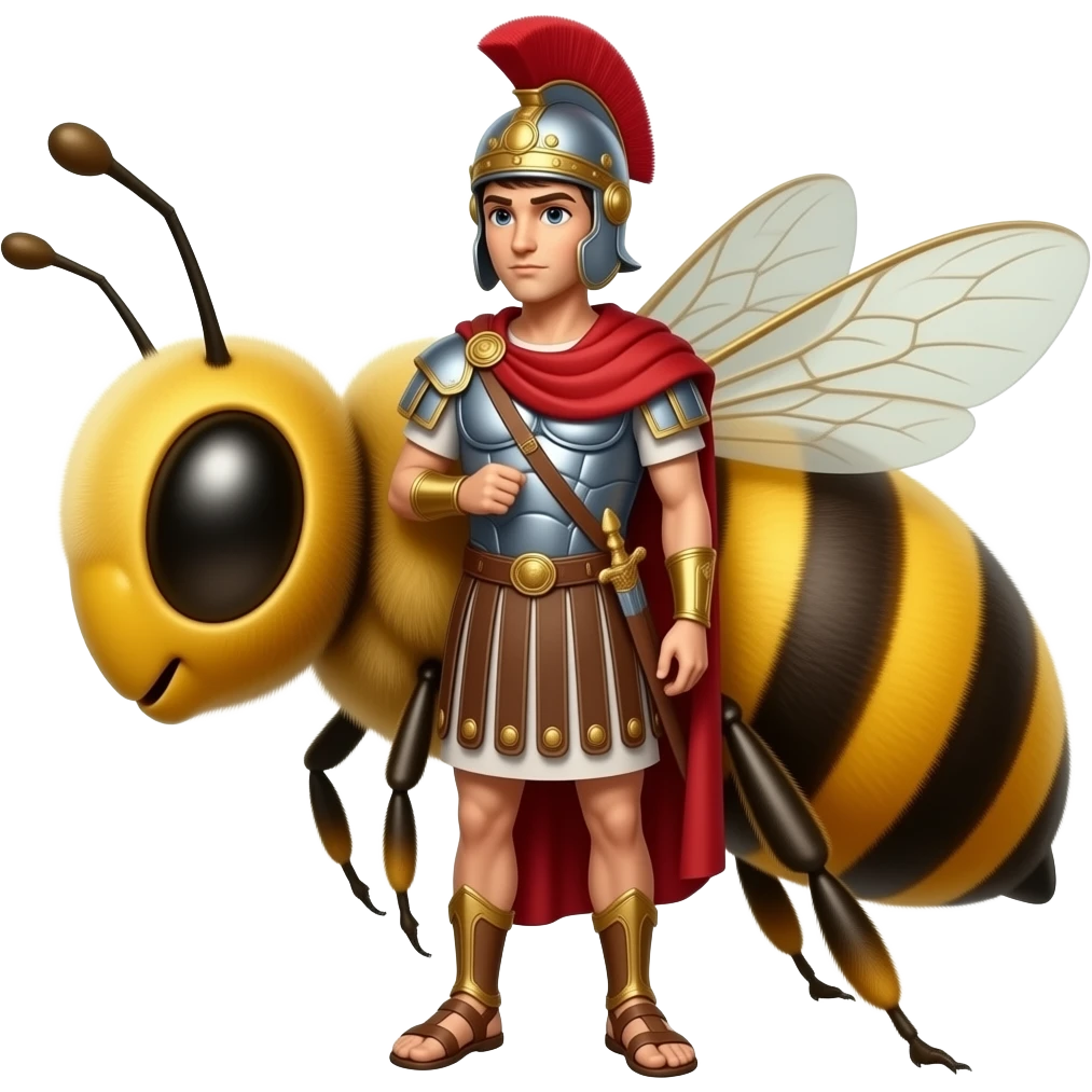 Bee as Julius caesar emoji