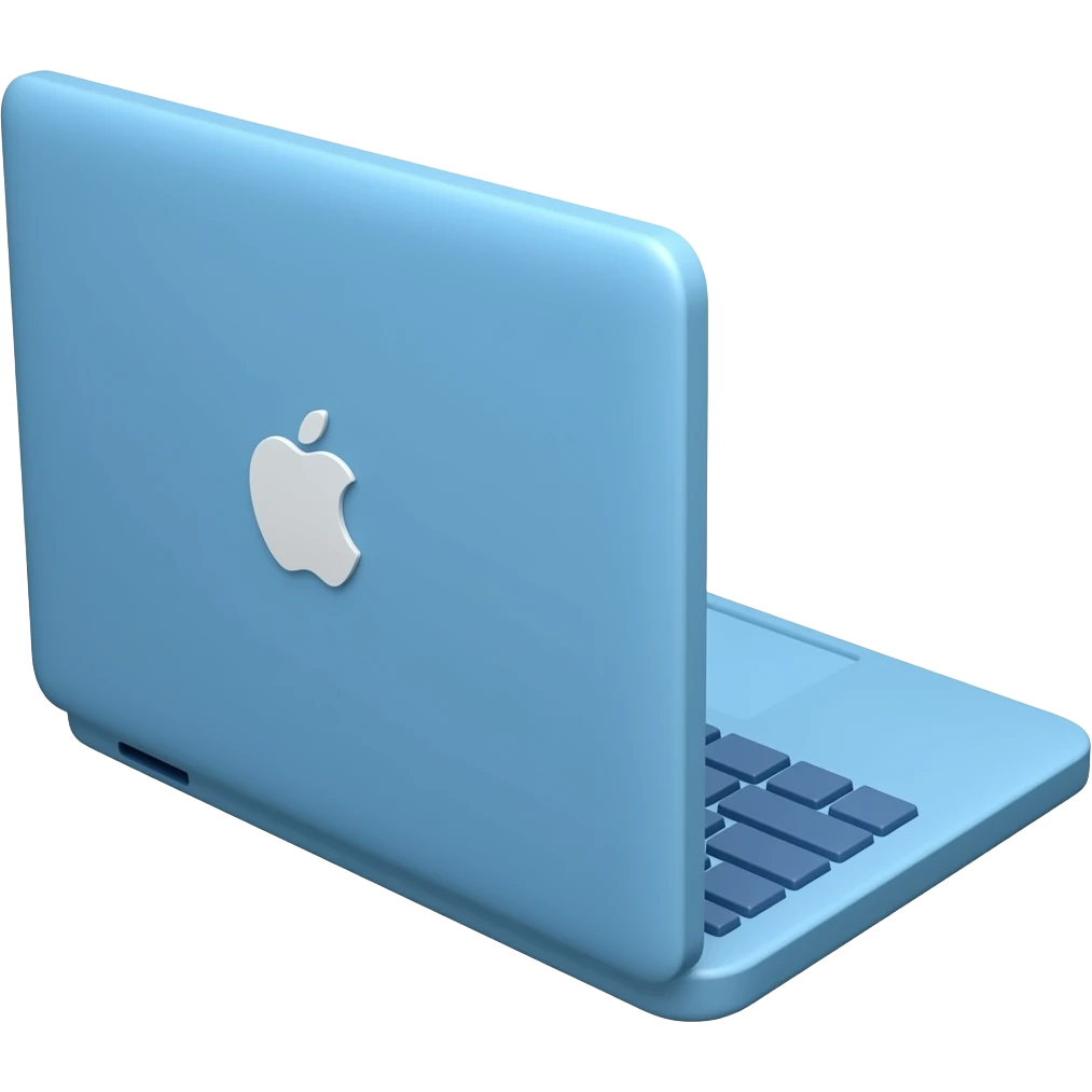 cute blue macbook emoji
