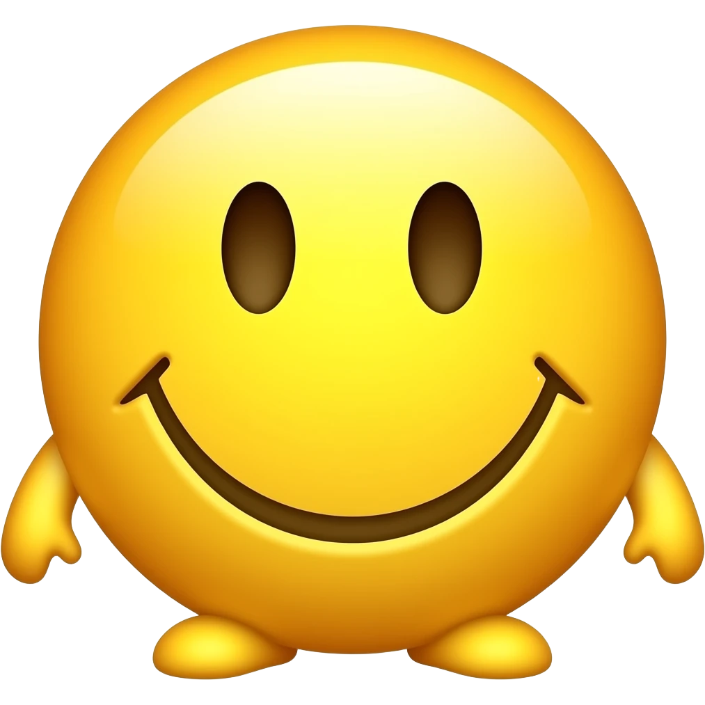 Круглый желтый Смайл  делает dab emoji