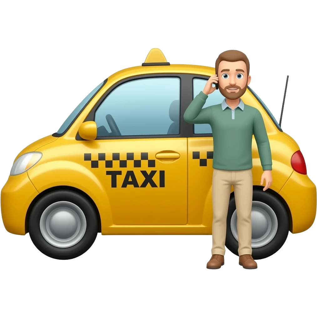 I call a taxi emoji