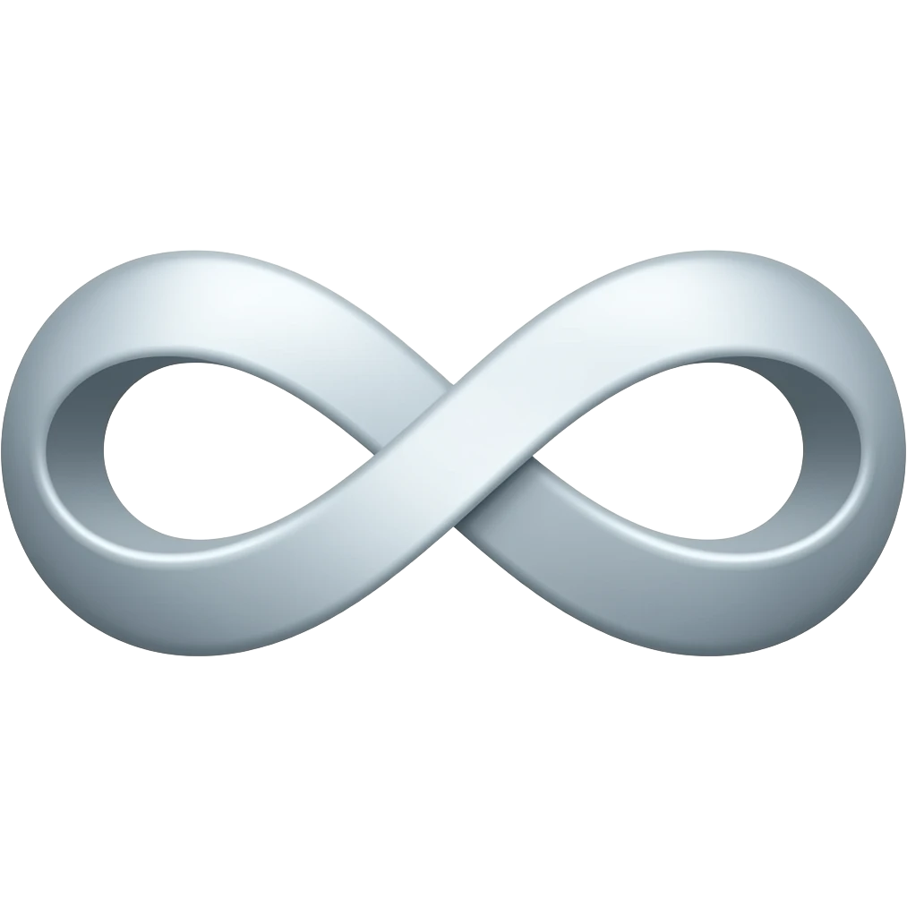 Infinity sign emoji