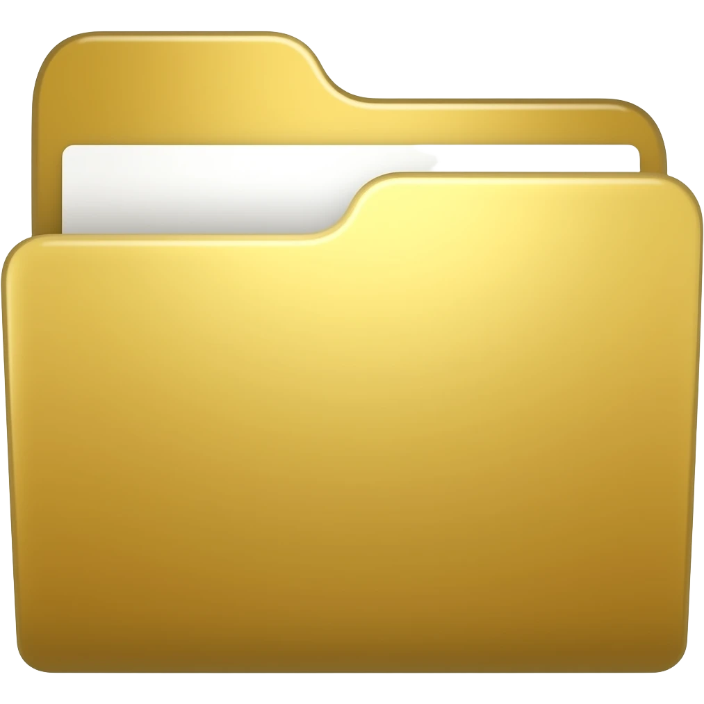gold folder emoji