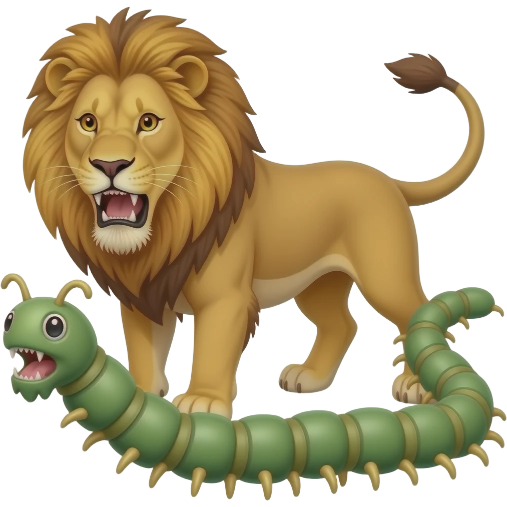 حمله هزارپای ۴ متری و شیر emoji