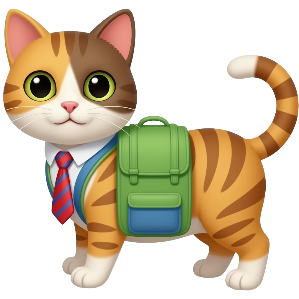 cat in school emoji