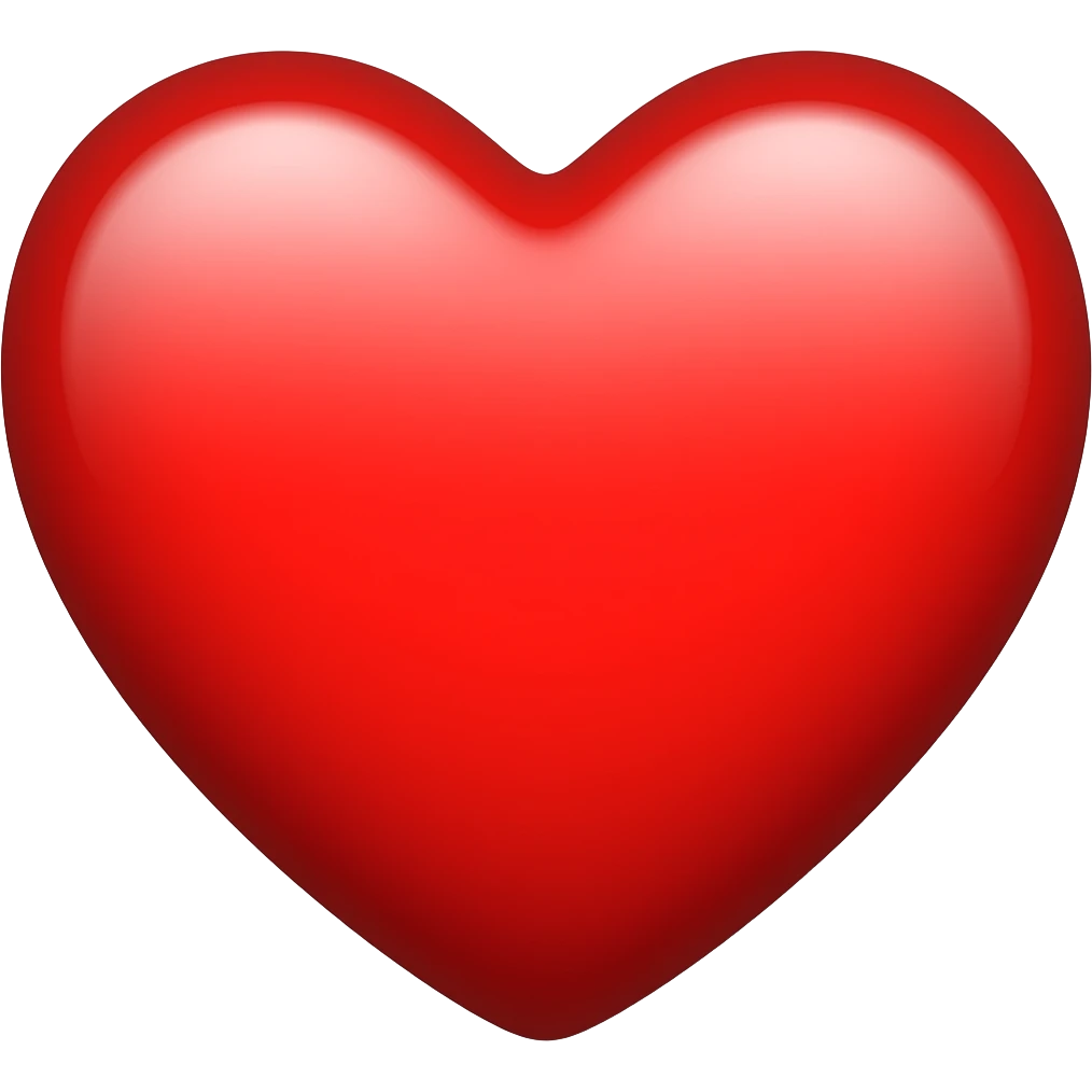 corazón rojo emoji