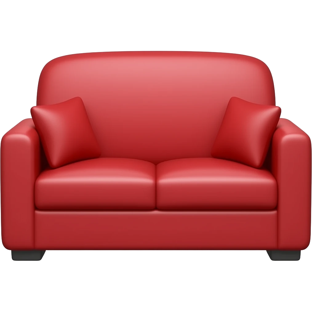 sofa rojo emoji
