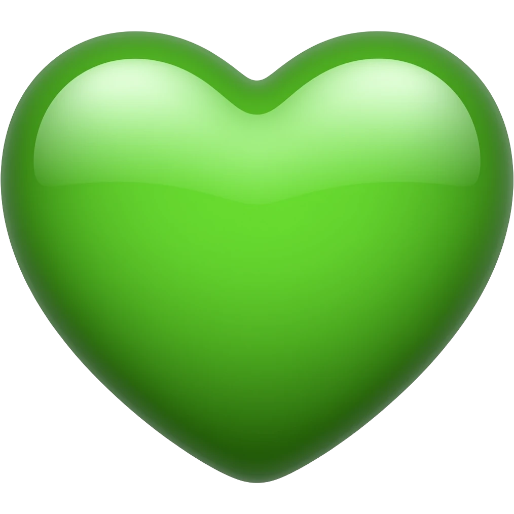 Corazón verde emoji