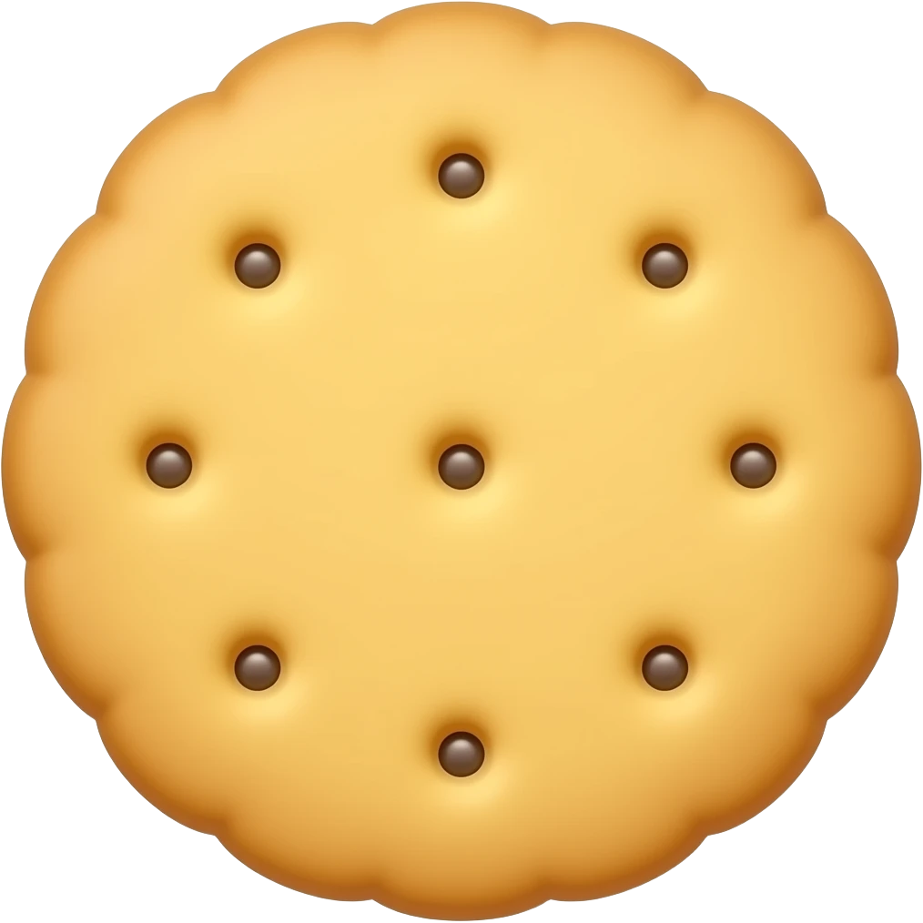 Gold biscuit emoji