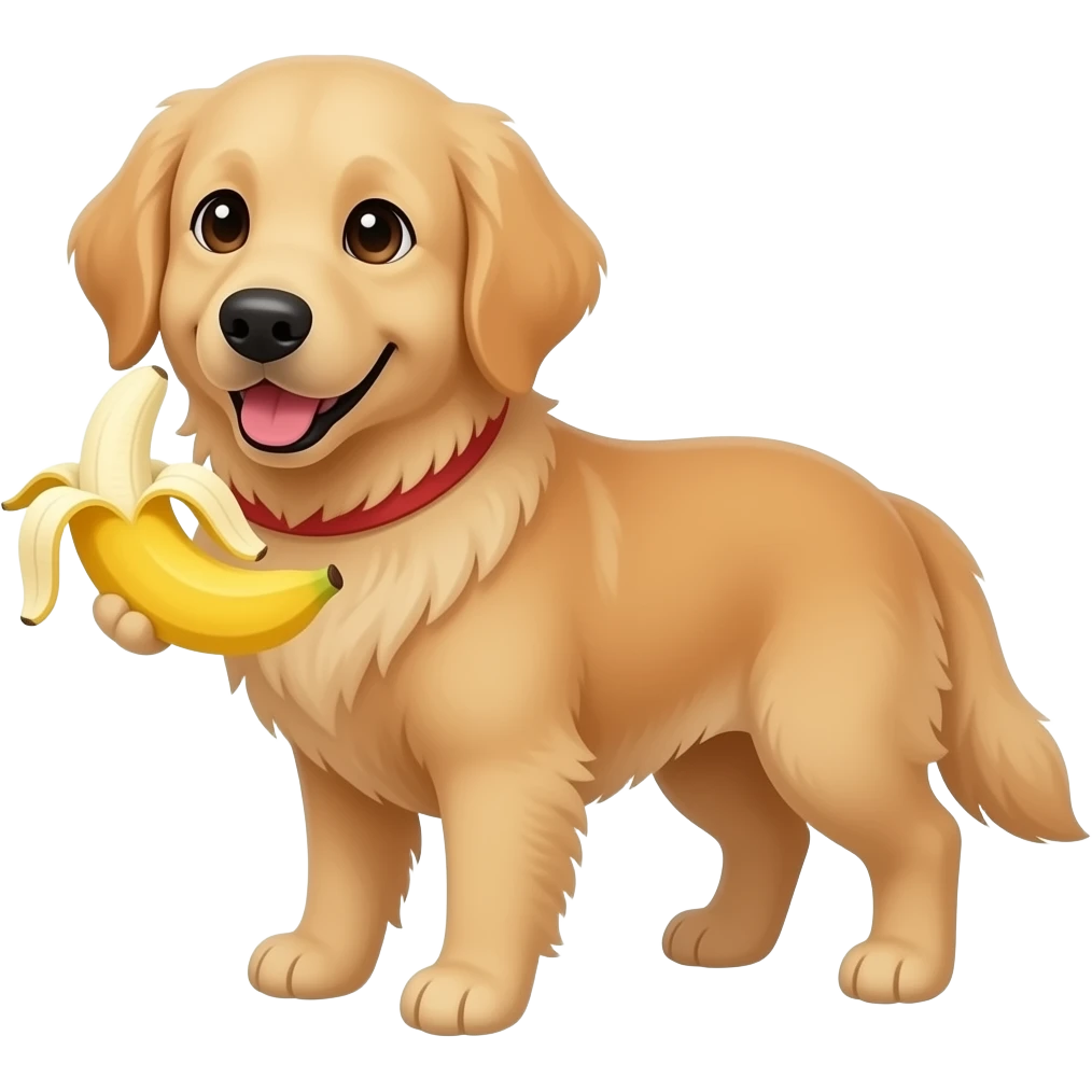 Banana golden retriever emoji