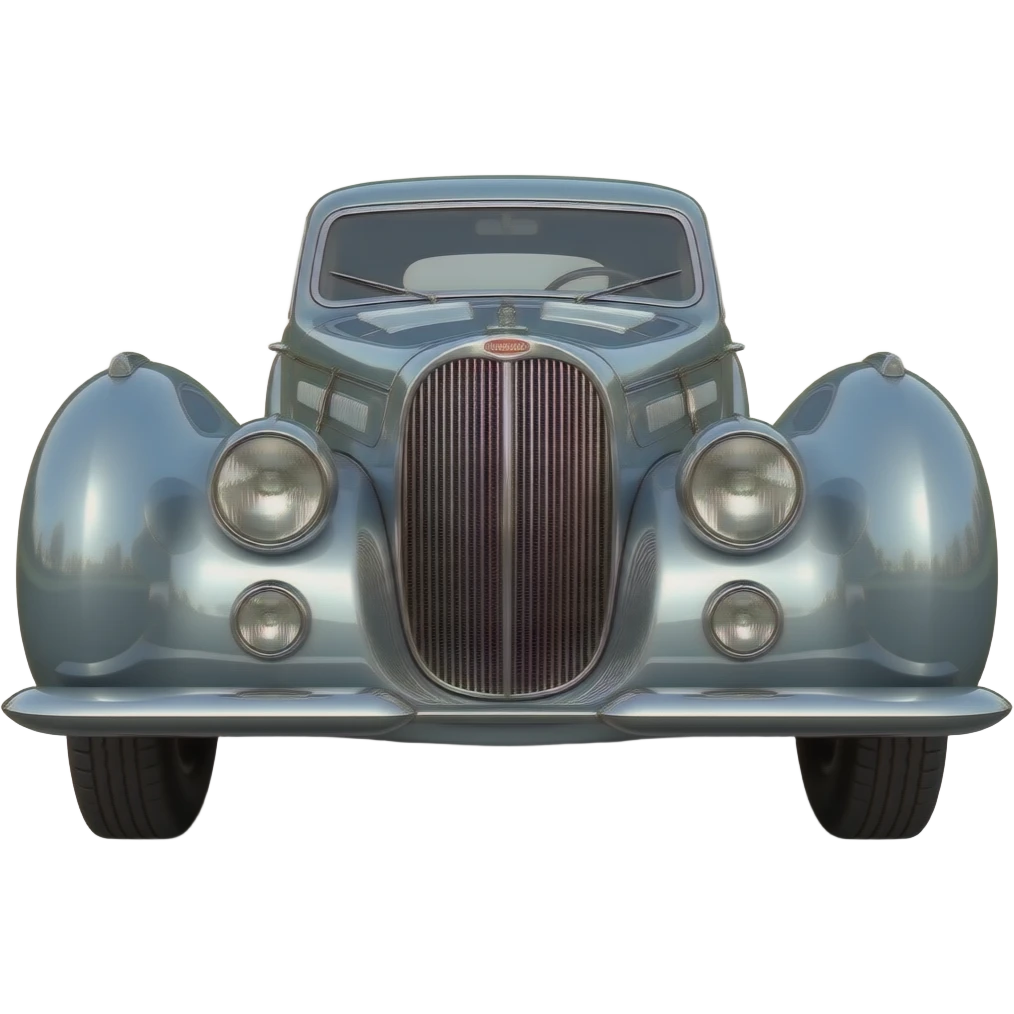 Bugatti Type 57 S/SC Atlantic Coupé, highly detailed hyper realistic emoji