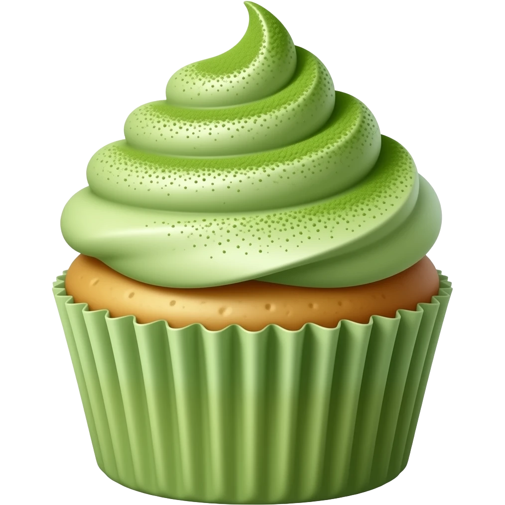 matcha cupcake emoji