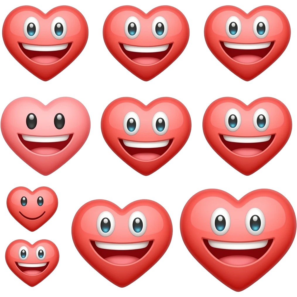 Compilation of the heart laughing imogies emoji