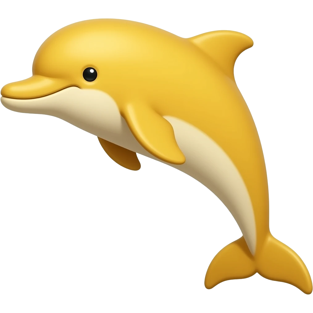 yelllow dolphin emoji