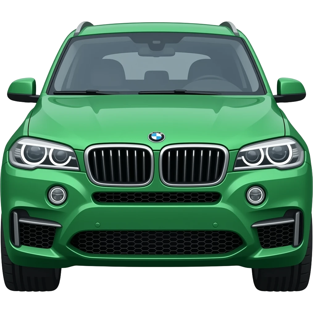 Green BMW X5 emoji