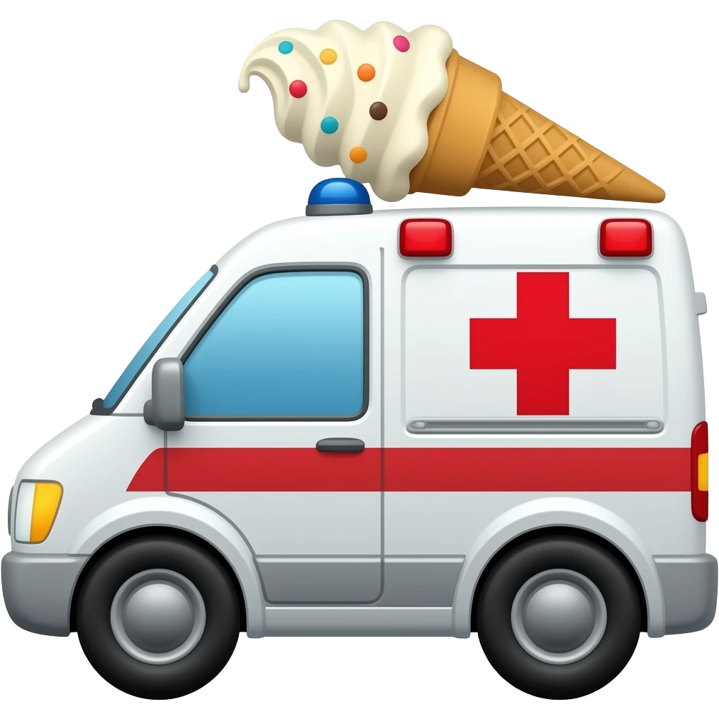 Ice Cream Ambulance emoji