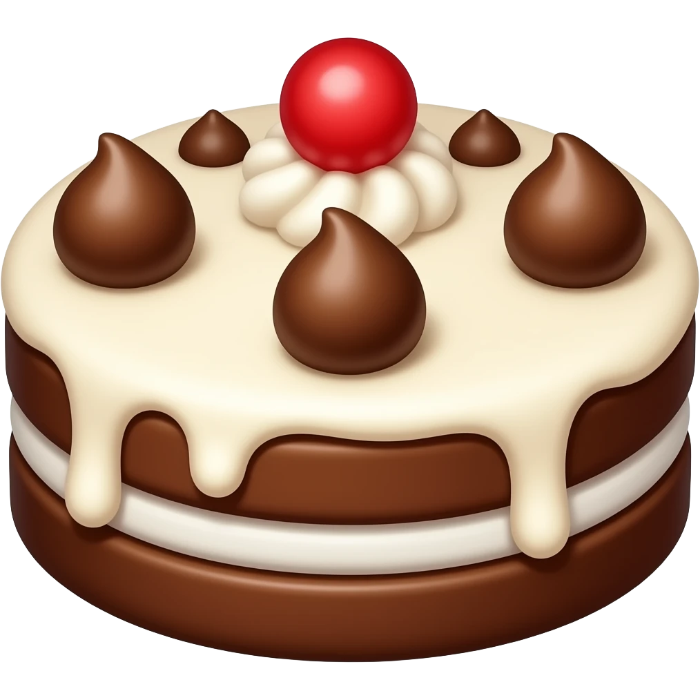 no-bake chocolate biscuit cake emoji