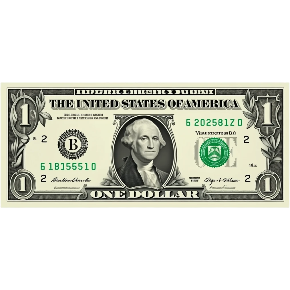 a short five dollar bill emoji