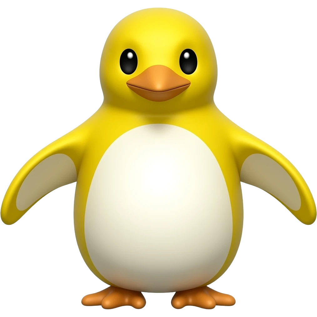 pinguino amarillo emoji