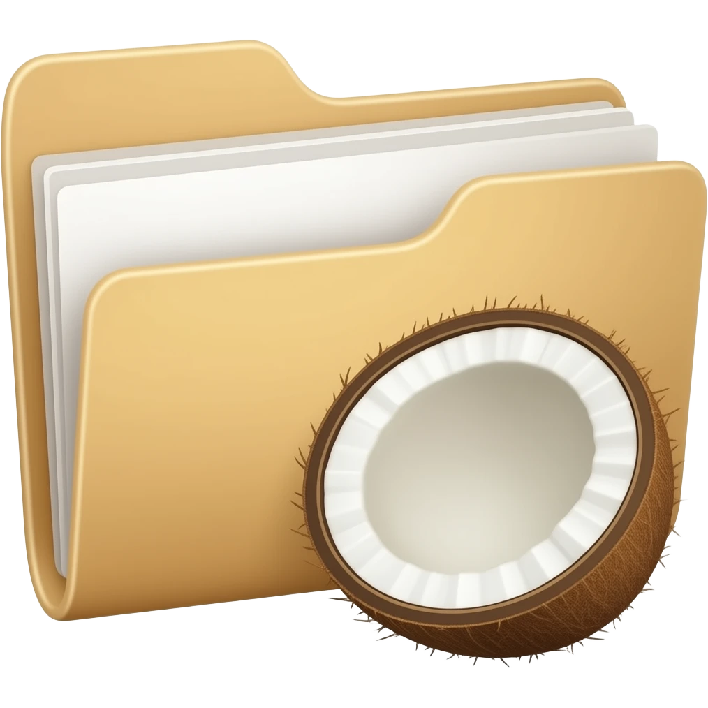 folder 椰子 emoji