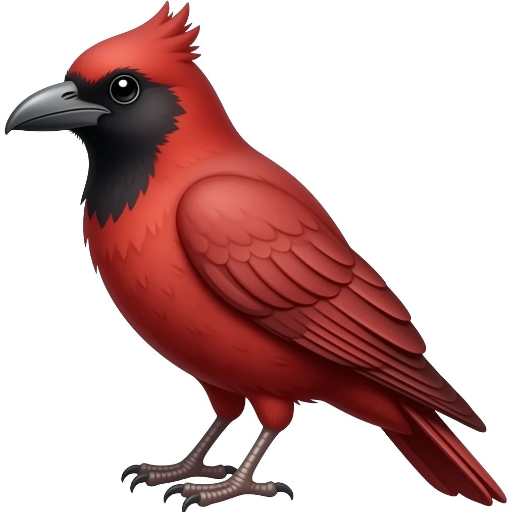 Red crow emoji