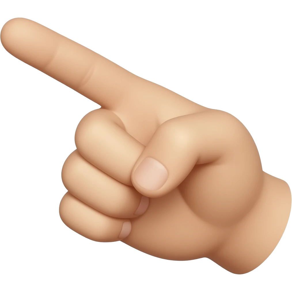 finger points emoji