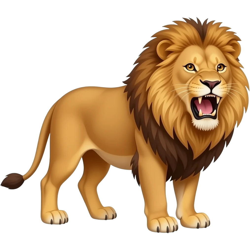Roaring lion emoji