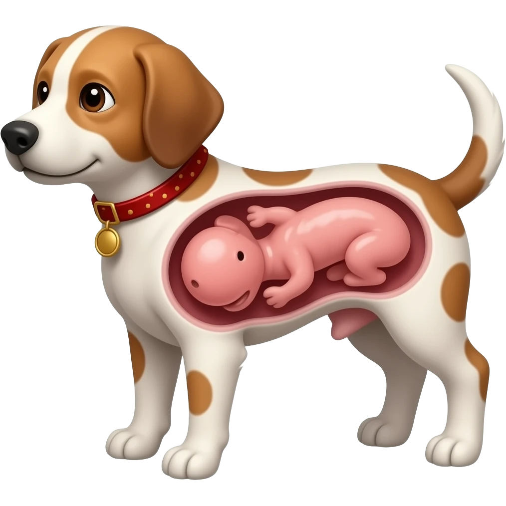 Embryo dog emoji