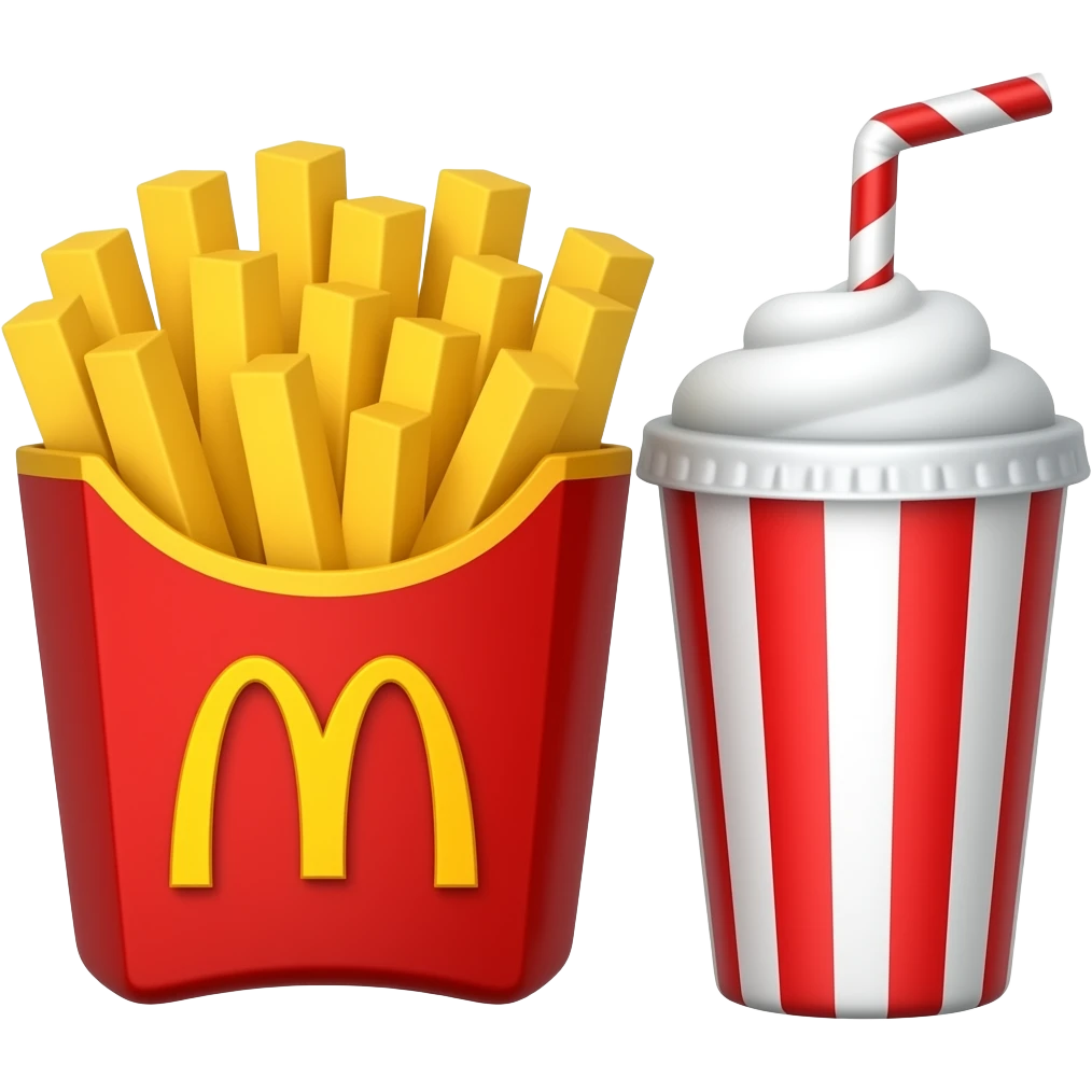 Fries + Milkshake emoji