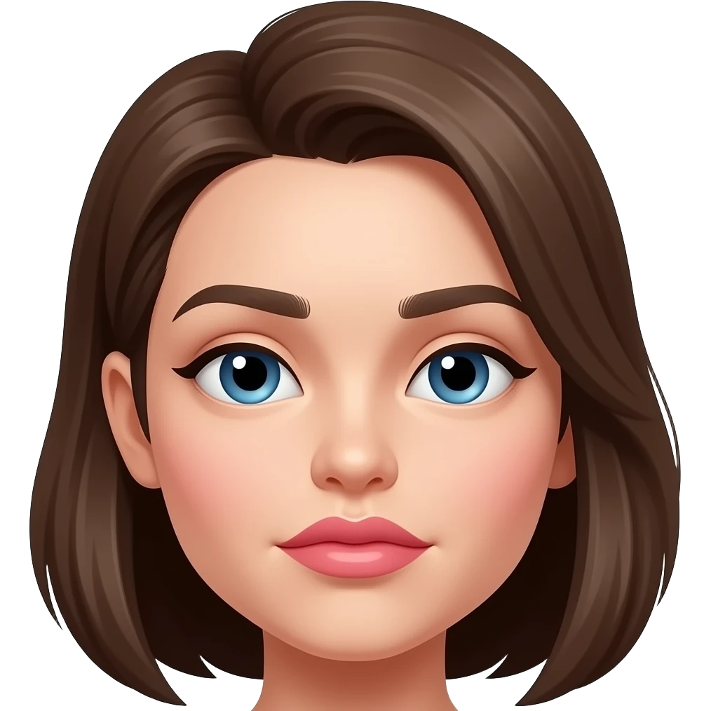 puckered lips, one eyebrow raised, slight head tilt downward emoji