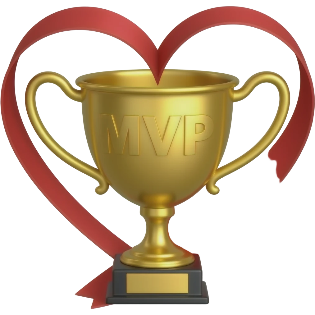 Corazon y mvp emoji