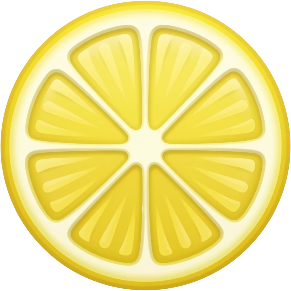 slice lemon with half emoji