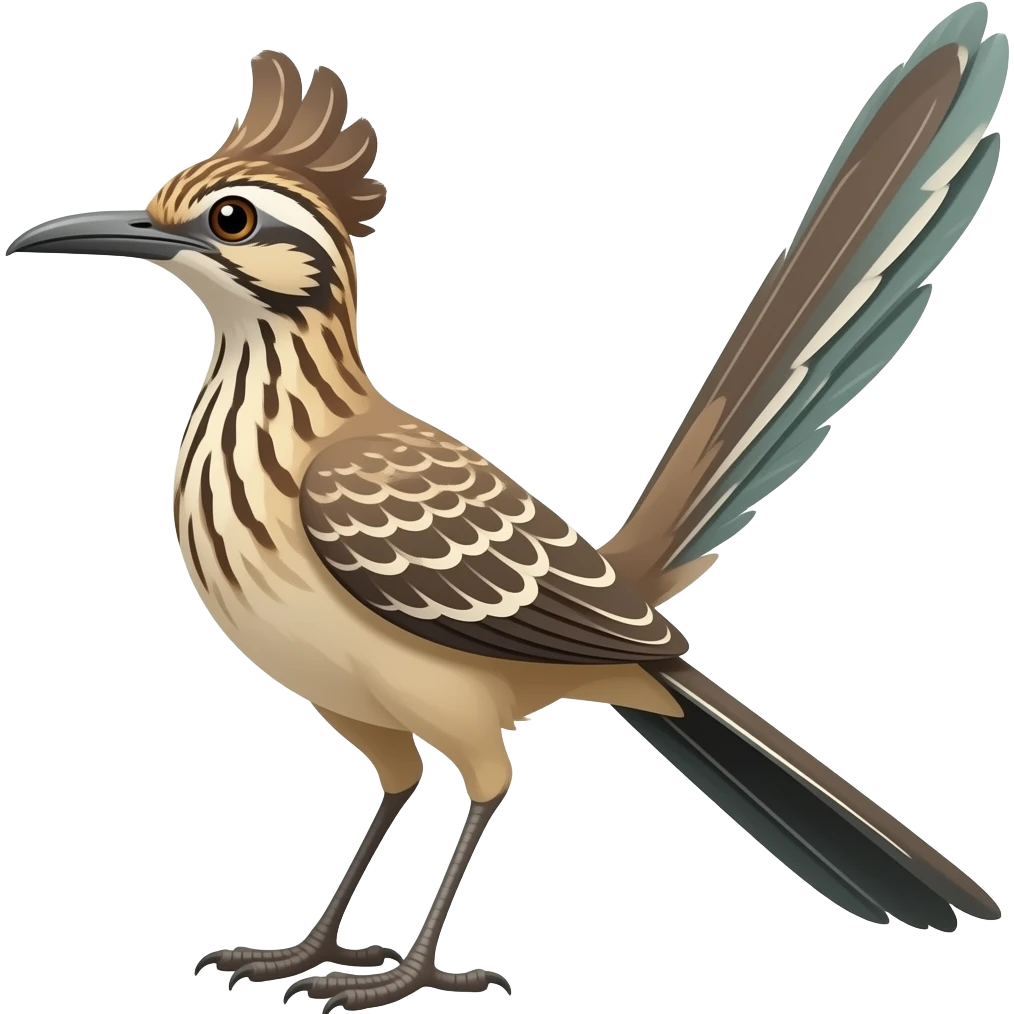 road runner bird emoji