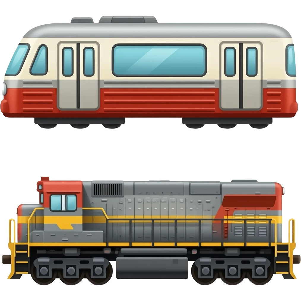 🚋🚃🚃 emoji