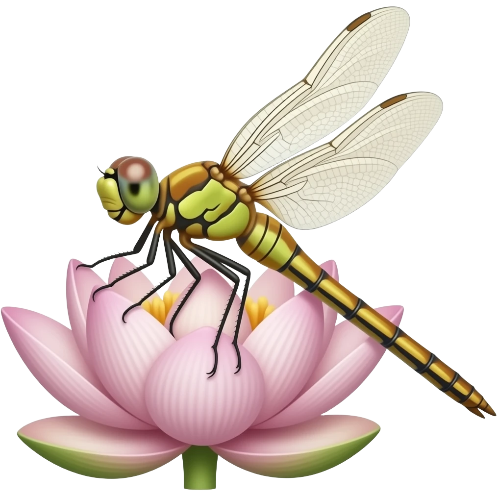Dragonfly Lotus emoji