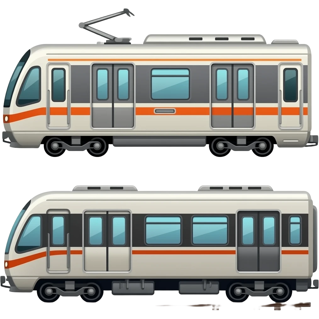 🚋🚃🚃 emoji