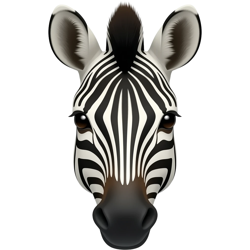 ngựa vằn face emoji
