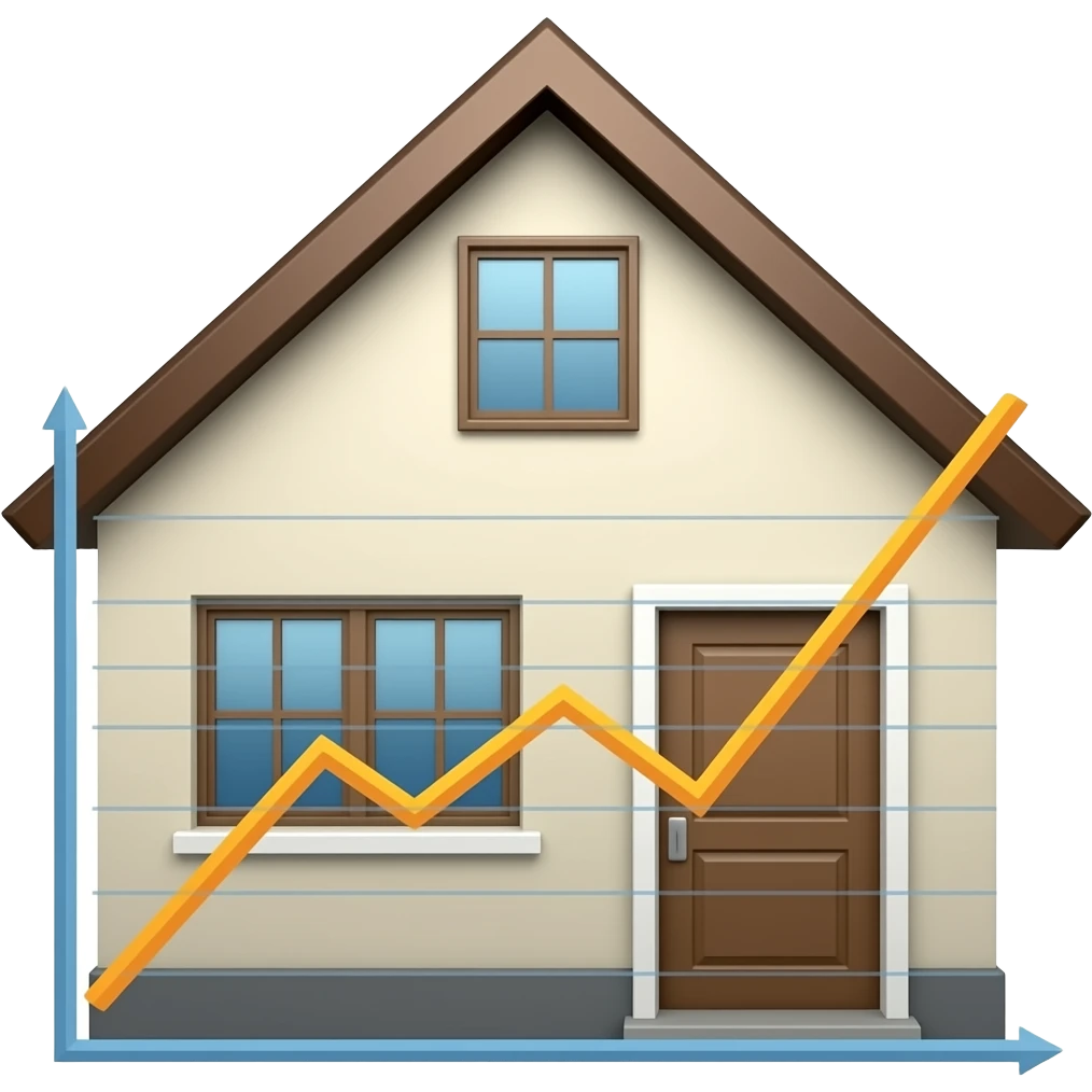 create an emoji showing stabilization in real estate market emoji