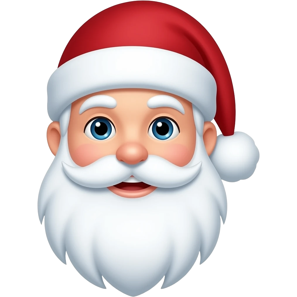 Дед мороз голубой emoji