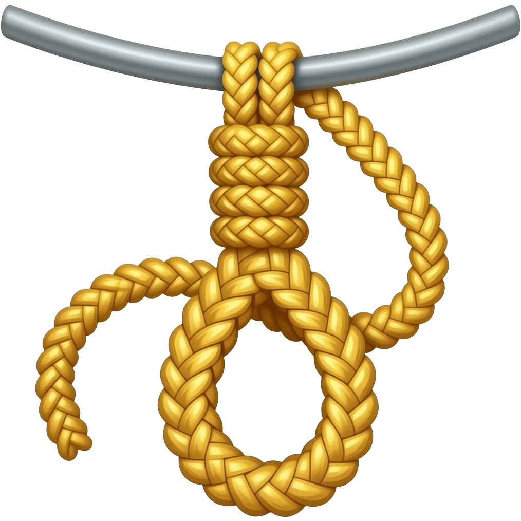 mountain climbing rope emoji