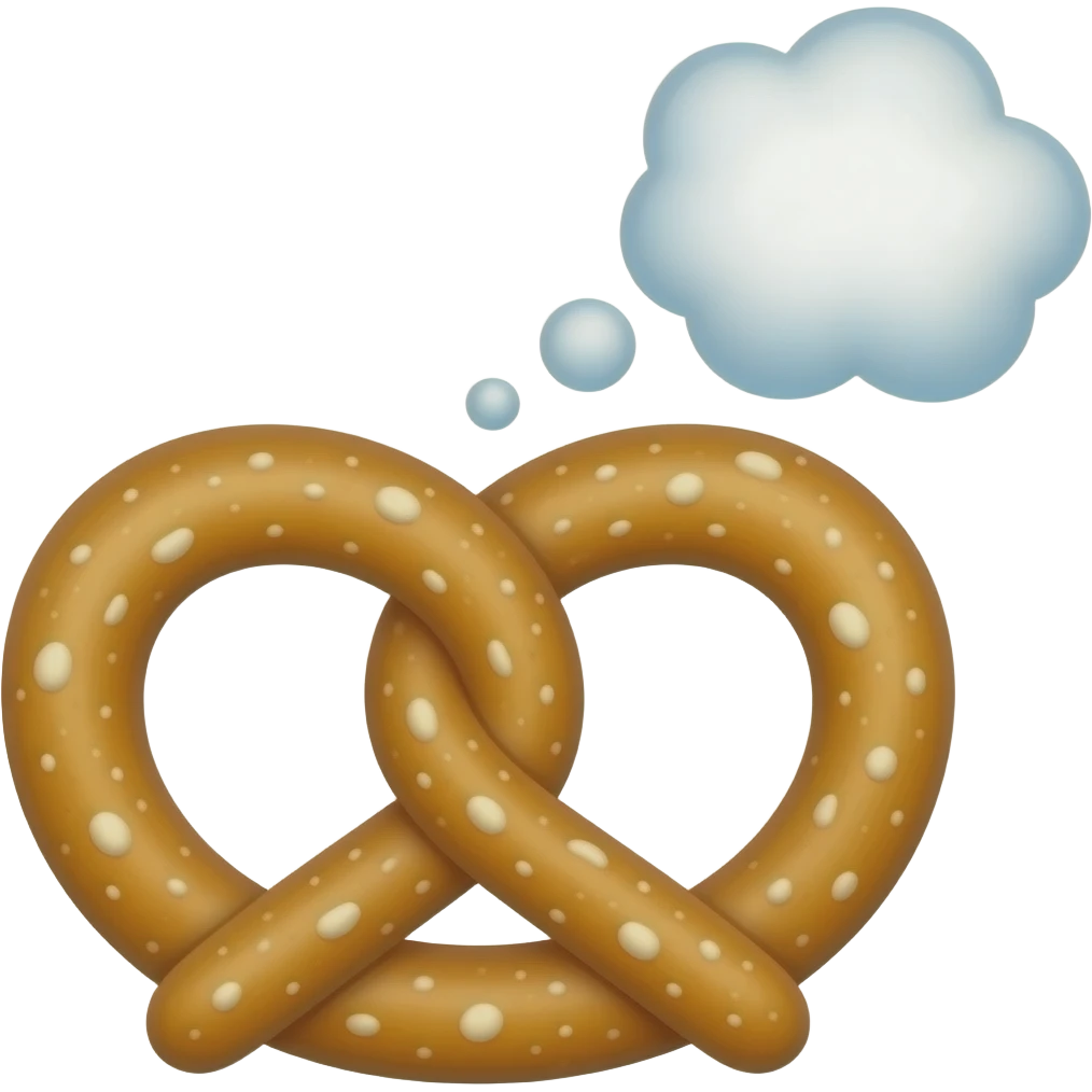 Thinking Pretzel emoji