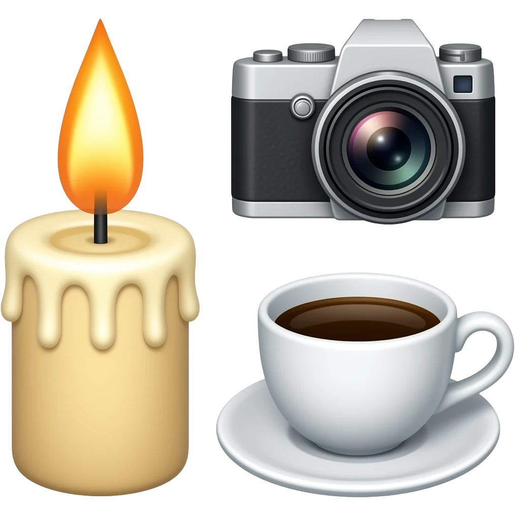 🕯📸☕️ emoji