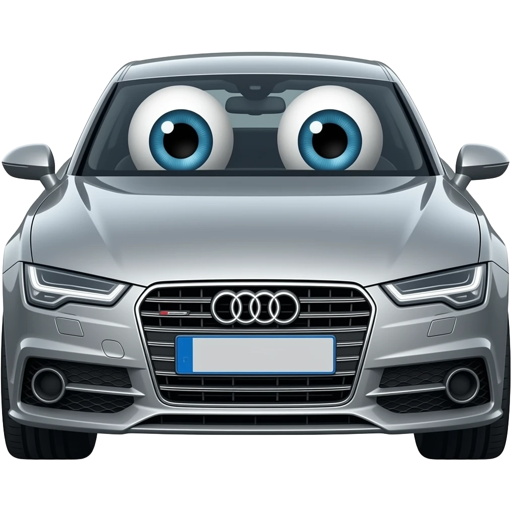 Audi A7 (Two Eyeballs) emoji | AI Emoji Generator
