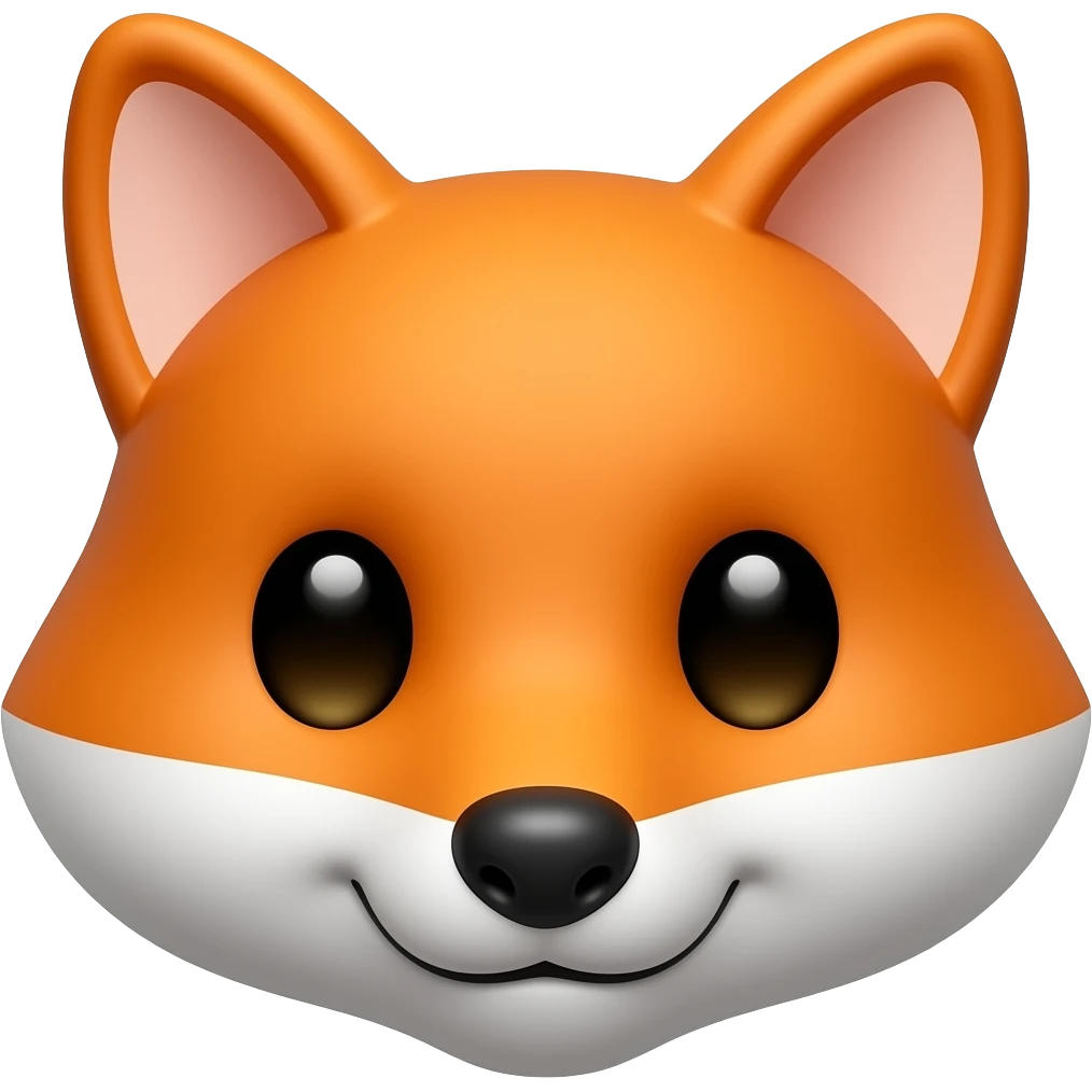 Fox 3d emoji emoji