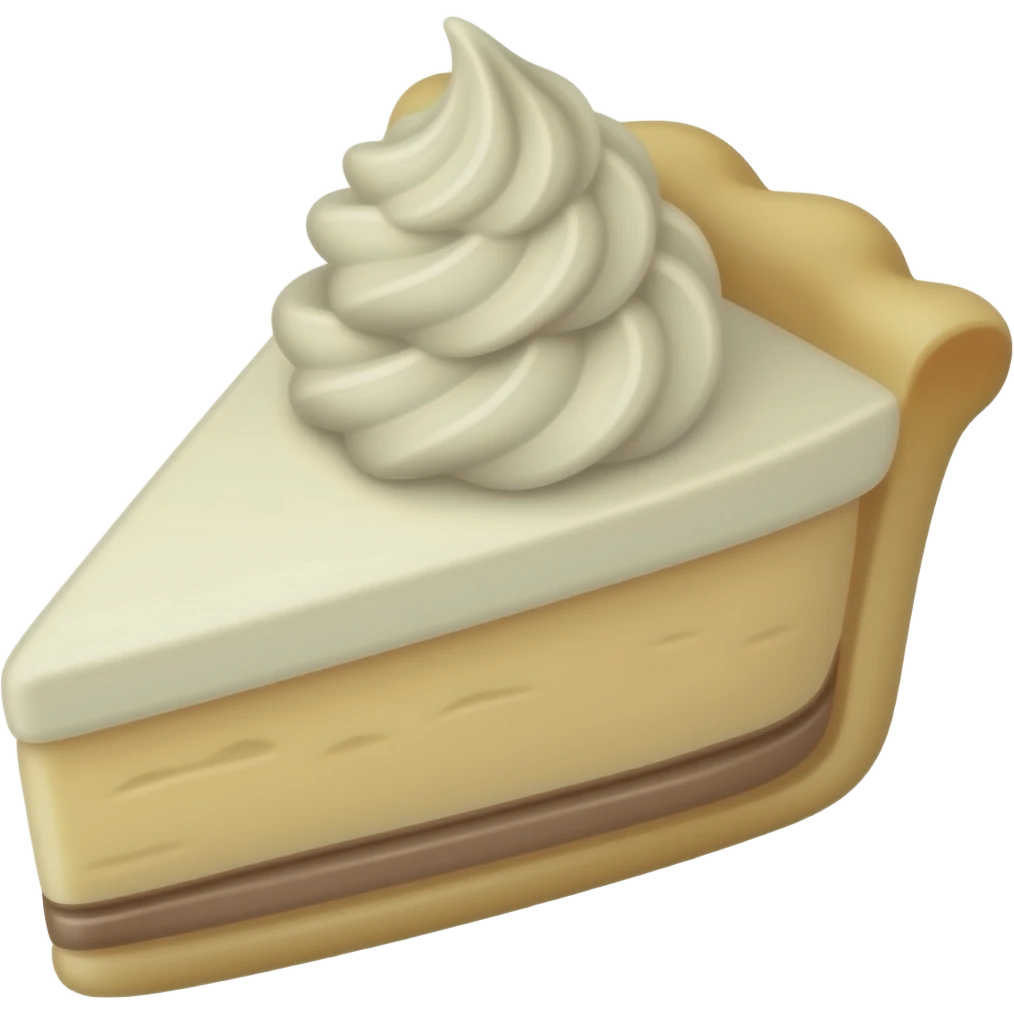 Coconut cream pie emoji