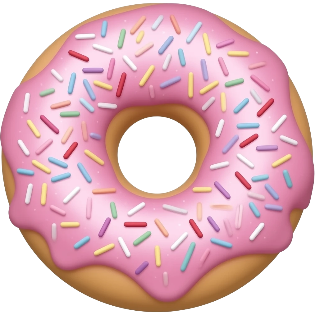 Plain donut emoji