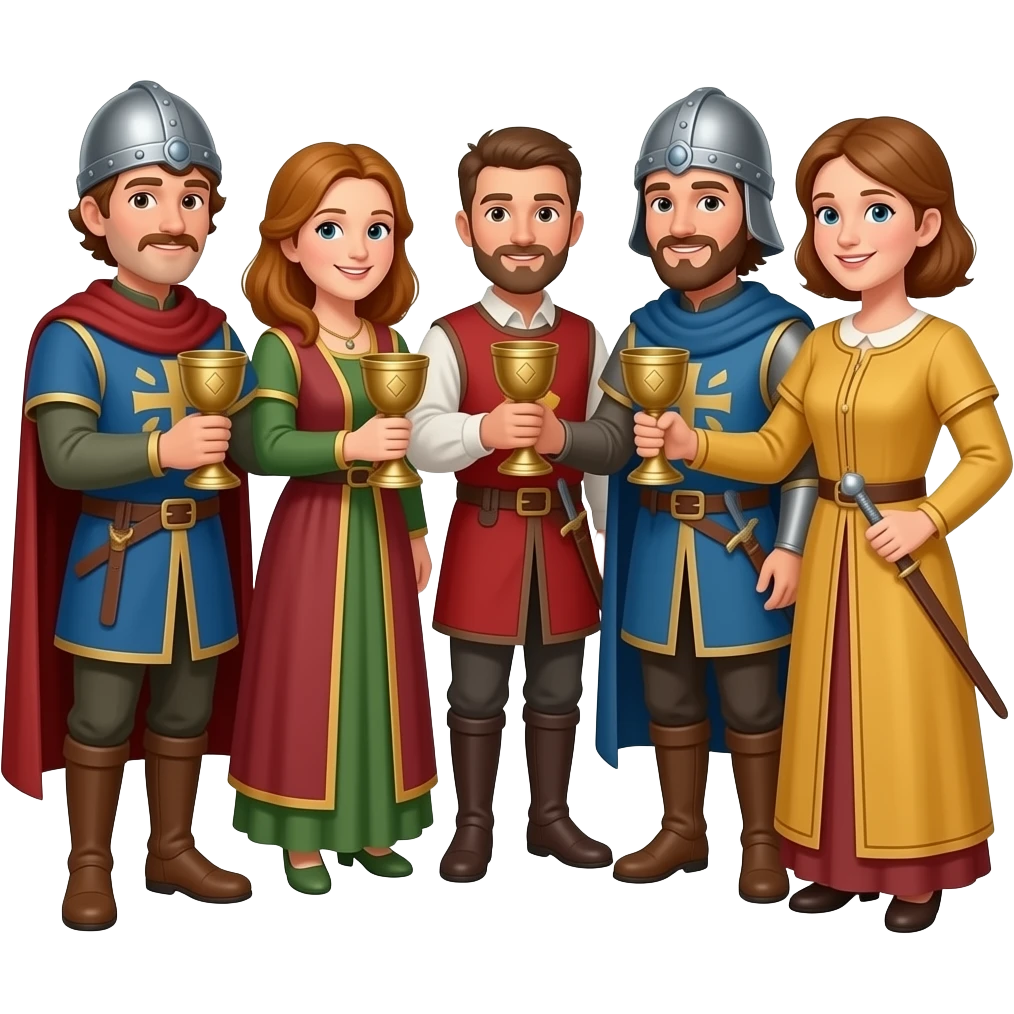 cheers with medieval goblets emoji