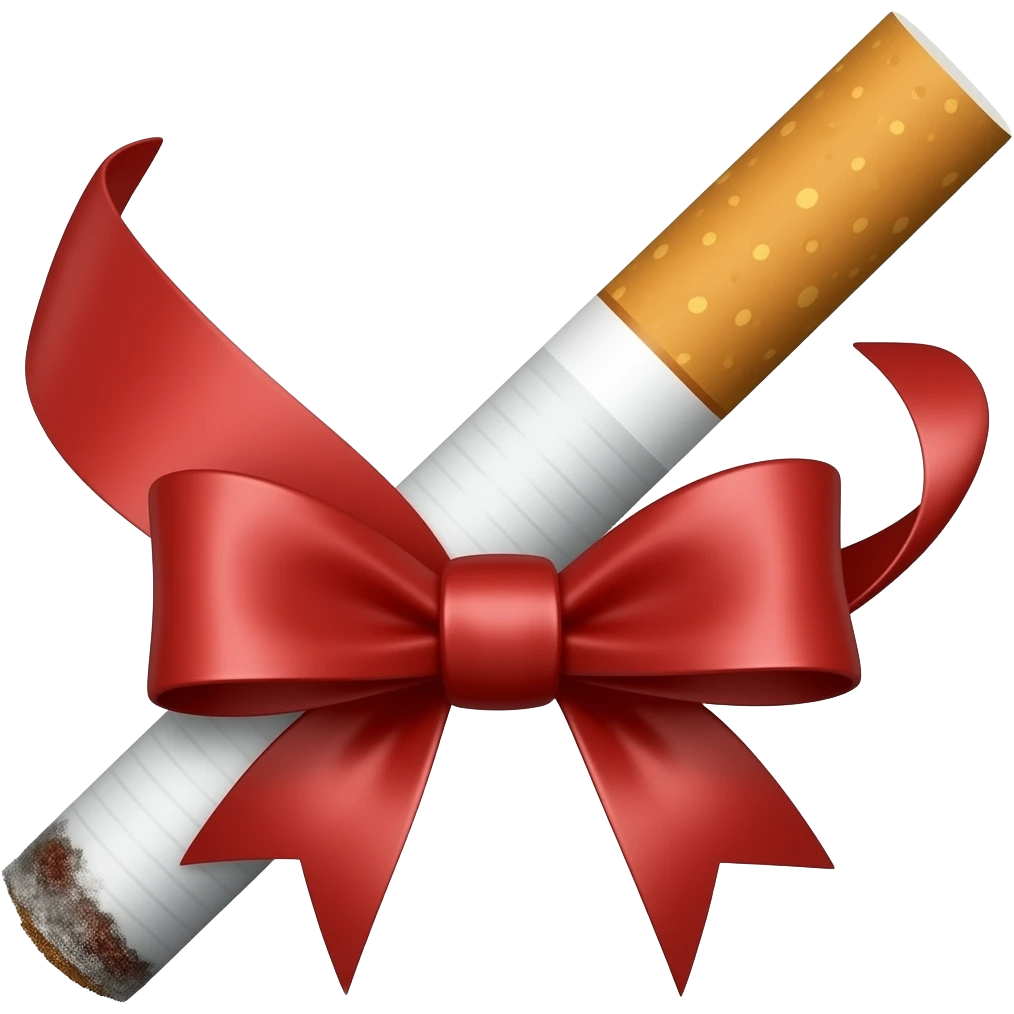A bow cigarette emoji