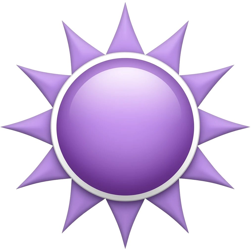 خورشید بنفش emoji