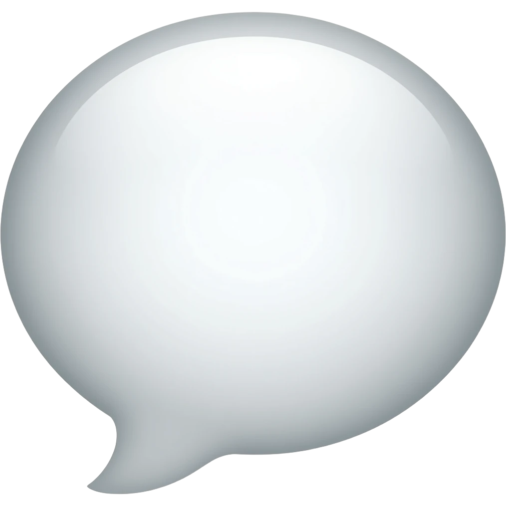 하얀 말풍선 emoji