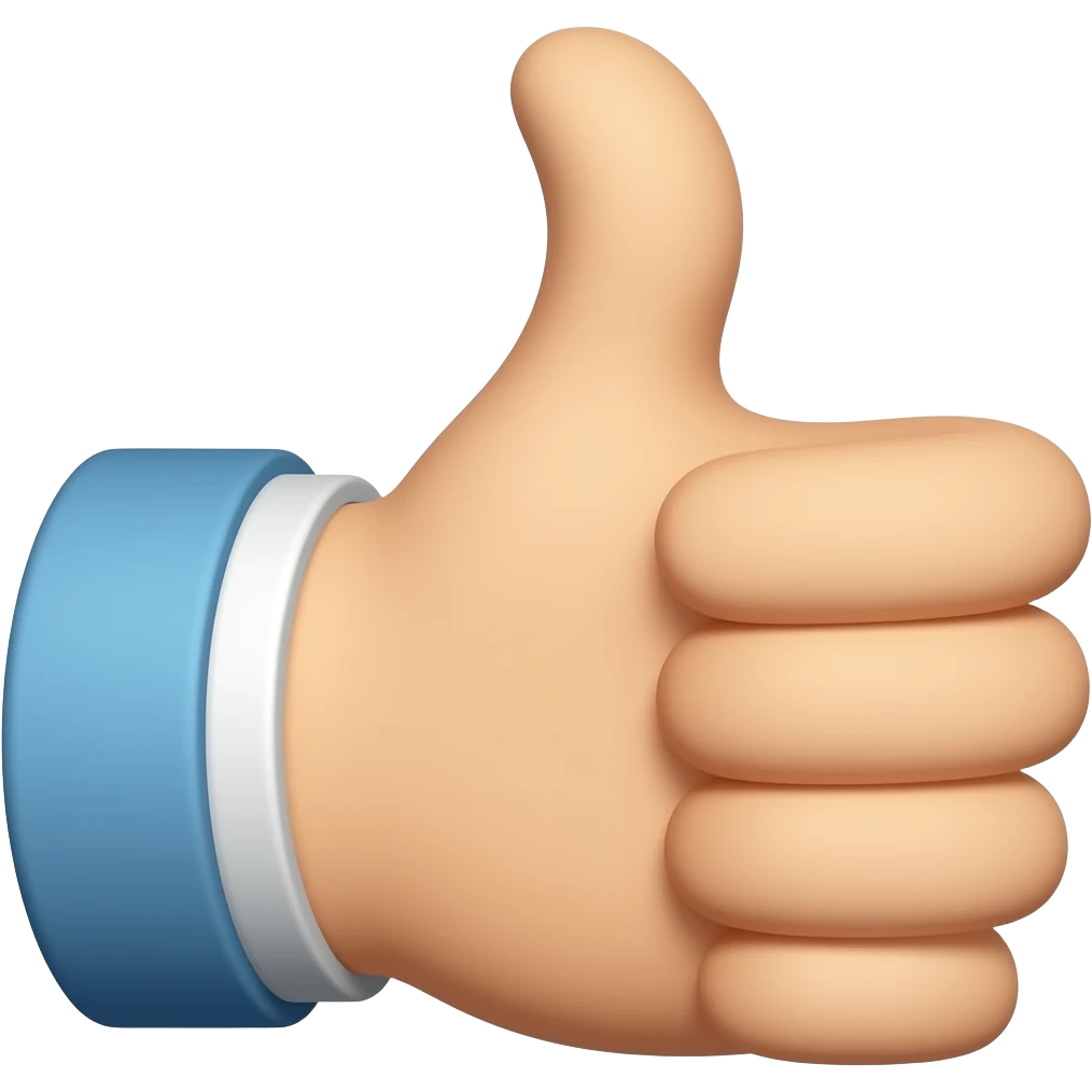 Thumbs up emoji